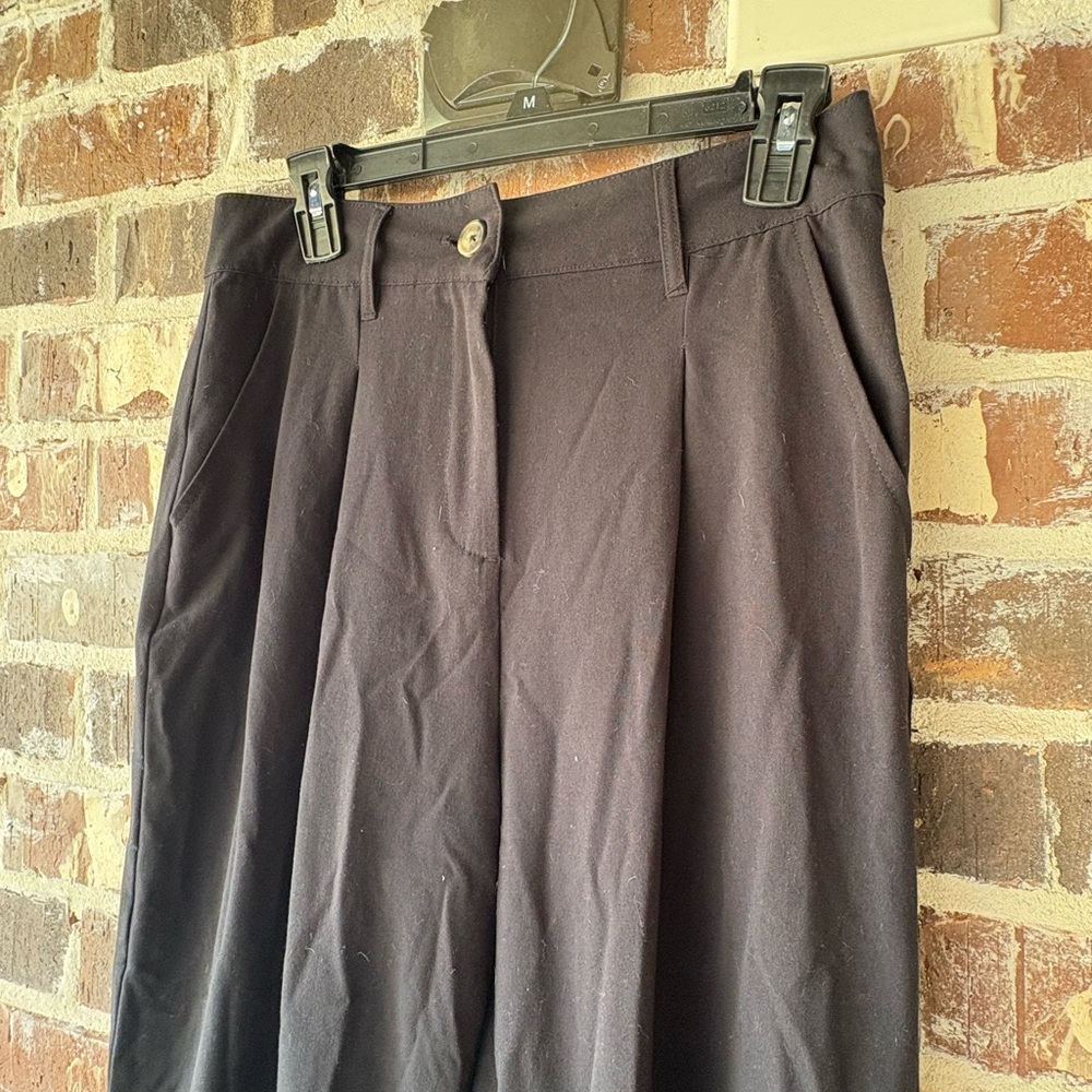 Wild Fable Gray Pleated A-Line Midi Trousers